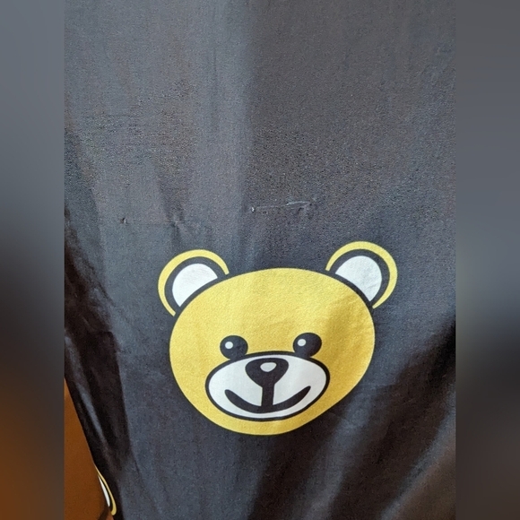 Bear print half zip nylon hoodie one size fits Size L/XL - Picture 13 of 14